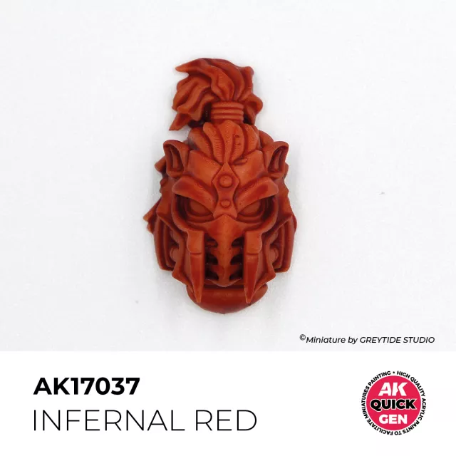 Kontrastní barva AK Quick Gen (Infernal Flesh) - pekelně červená - AK-Interactive