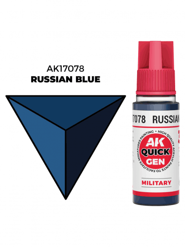 Kontrastná farba AK Quick Gen (Russian Blue) - ruská modrá