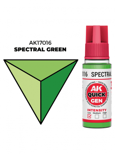 Kontrastná farba AK Quick Gen (Spectral Green) - spektrálna zelená