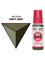 Kontrastná farba AK Quick Gen (Dirty Grey) - špinavo sivá