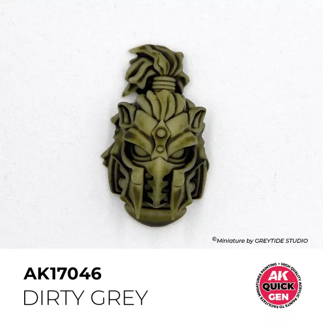 Kontrastná farba AK Quick Gen (Dirty Grey) - špinavo sivá - AK-Interactive