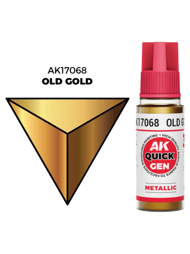 Kontrastná farba AK Quick Gen (Old Gold) - staré zlato