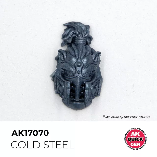 Kontrastná farba AK Quick Gen (Cold Steel) - studená oceľ - AK-Interactive
