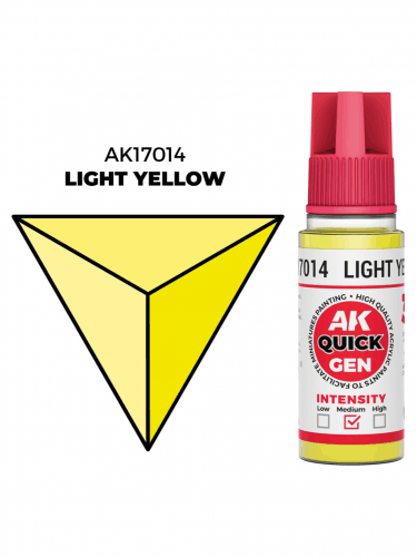 Kontrastná farba AK Quick Gen (Light Yellow) - svetlo žltá