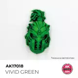 Kontrastná farba AK Quick Gen (Vivid Green) - sýto zelená - AK-Interactive