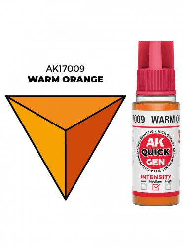 Kontrastná farba AK Quick Gen (Warm Orange) - teplá oranžová