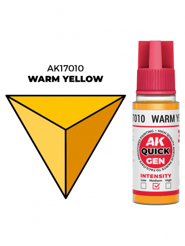 Kontrastná farba AK Quick Gen (Warm Yellow) - teplá žltá