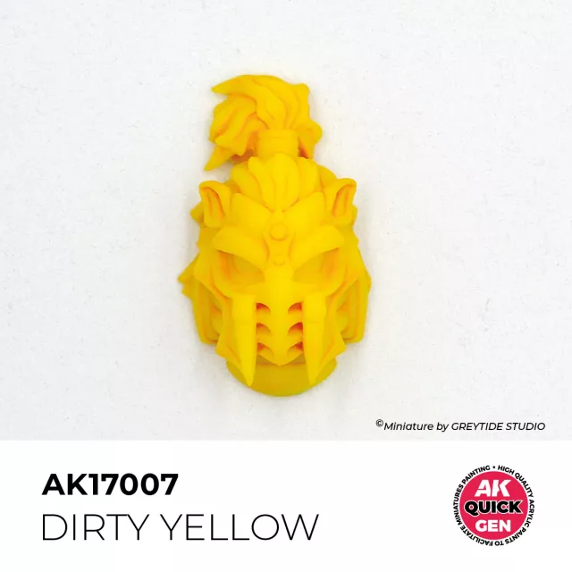 Kontrastná farba AK Quick Gen (Dirty Yellow) - tlmená žltá - AK-Interactive