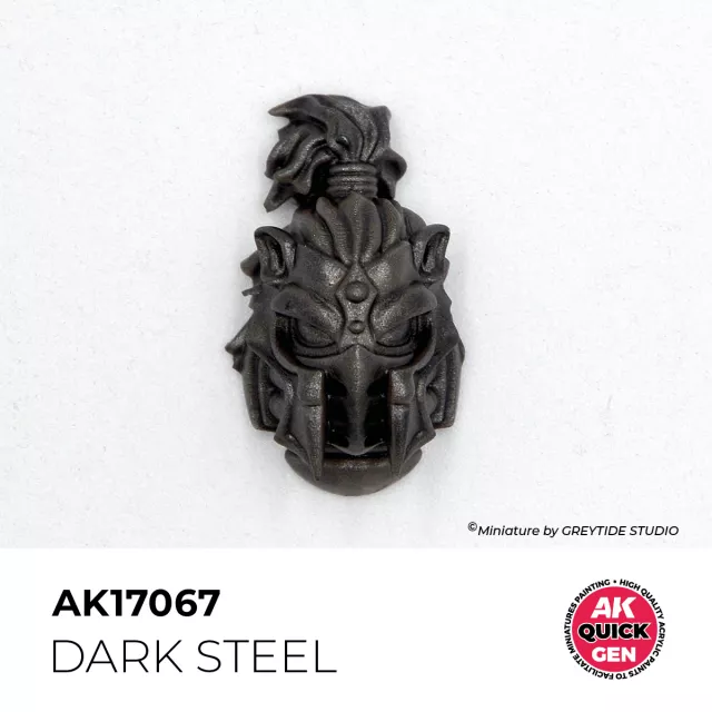 Kontrastná farba AK Quick Gen (Dark Steel) - tmavá oceľ - AK-Interactive