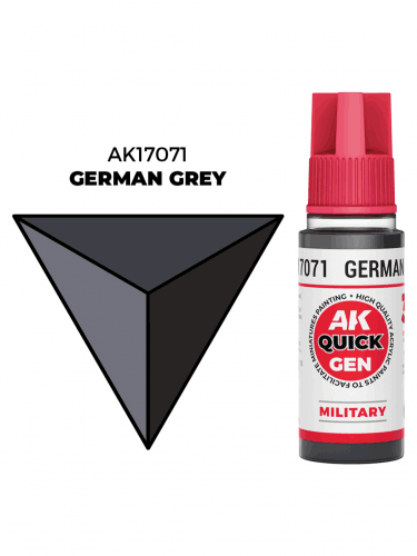 Kontrastná farba AK Quick Gen (German Grey) - tmavě šedá