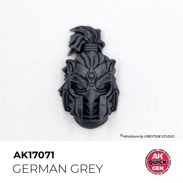 Kontrastná farba AK Quick Gen (German Grey) - tmavě šedá - AK-Interactive