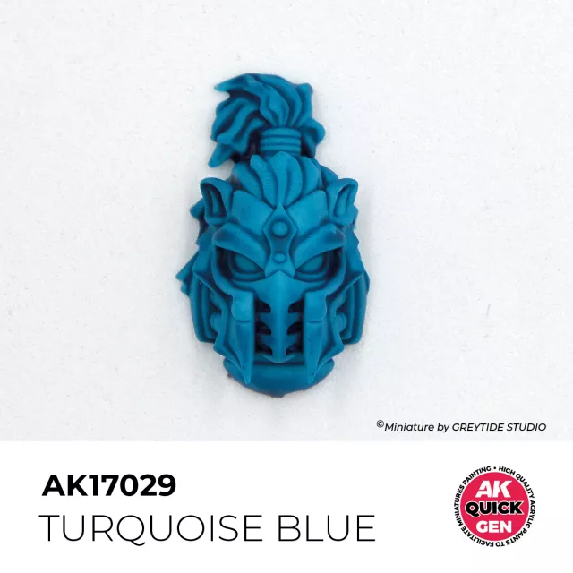 Kontrastná farba AK Quick Gen (Turquoise Blue) - tyrkysovo modrá - AK-Interactive