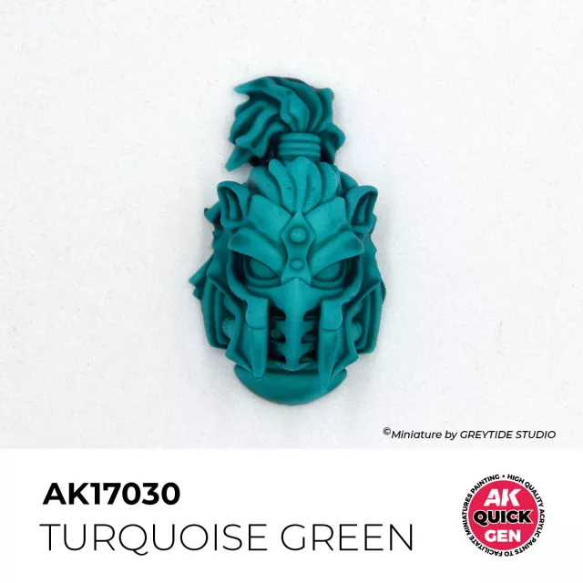 Kontrastná farba AK Quick Gen (Turquoise Green) - tyrkysovo zelená - AK-Interactive