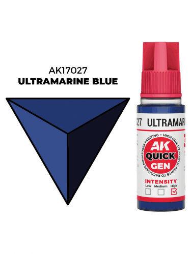 Kontrastná farba AK Quick Gen (Ultramarine Blue) - ultramarínová modrá