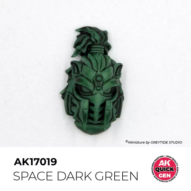 Kontrastná farba AK Quick Gen (Space Dark Green) - vesmírná tmavozelená - AK-Interactive