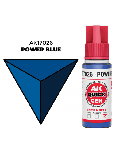 Kontrastná farba AK Quick Gen (Power Blue) - výrazná modrá