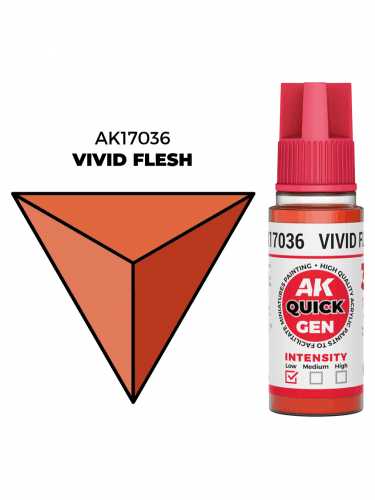 Kontrastná farba AK Quick Gen (Vivid Flesh) - výrazná pleťová