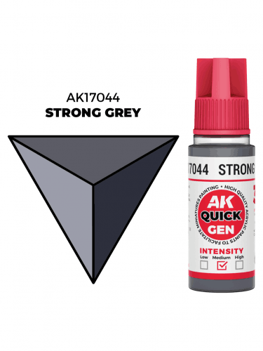 Kontrastná farba AK Quick Gen (Strong Grey) - výrazná šedá
