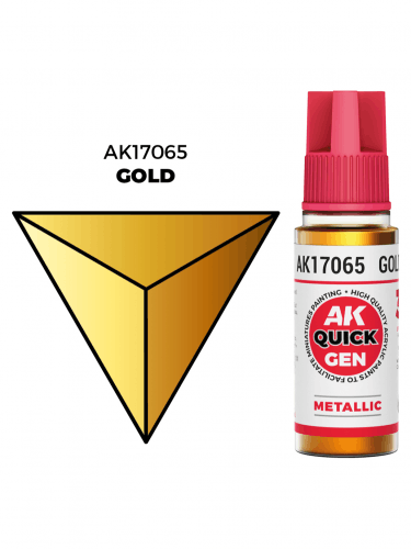 Kontrastná farba AK Quick Gen (Gold) - zlatá