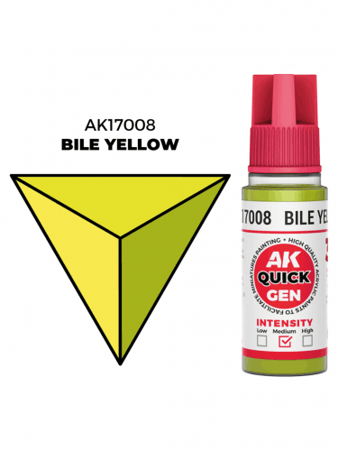 Kontrastná farba AK Quick Gen (Bile Yellow) - žlčovo žltá