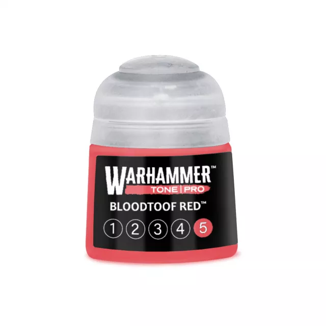 Základná farba Warhammer Tone Pro (Bloodtoof Red 5) - červená - Warhammer Colour