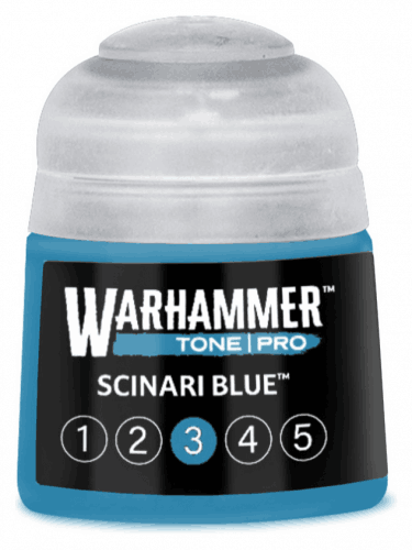 Základná farba Warhammer Tone Pro (Scinari Blue 3) - svetlomodrá