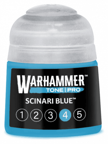 Základná farba Warhammer Tone Pro (Scinari Blue 4) - svetlomodrá