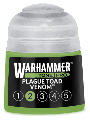 Základná farba Warhammer Tone Pro (Plague Toad Venom 2) - svetlozelená