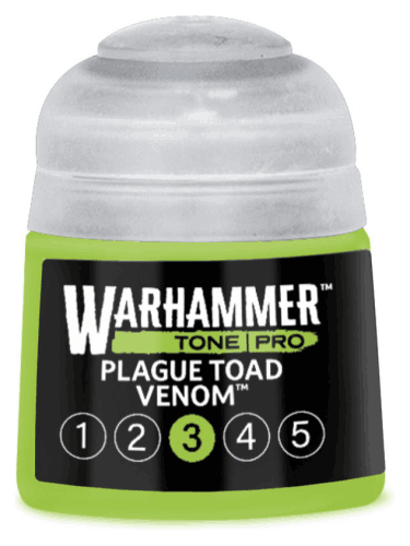 Základná farba Warhammer Tone Pro (Plague Toad Venom 3) - svetlozelená