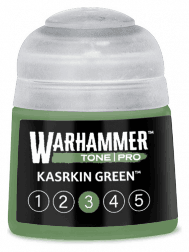 Základná farba Warhammer Tone Pro (Kasrkin Green 3) - zelená