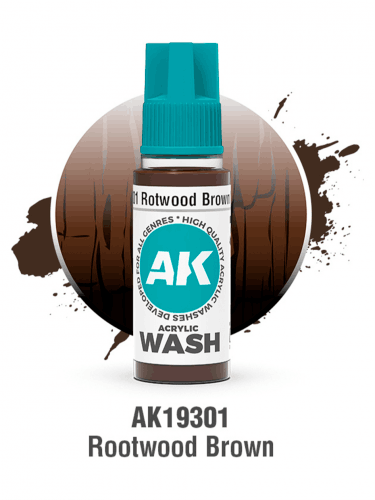 Tónová farba AK Wash (Rotwood Brown) - hnedá