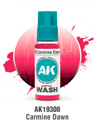 Tónová farba AK Wash (Carmine Dawn) - karmínová