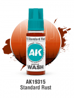 Tónová farba AK Wash (Standard Rust) - klasická hrdza