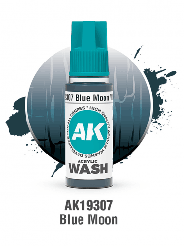Tónová farba AK Wash (Blue Moon) - modrý mesiac