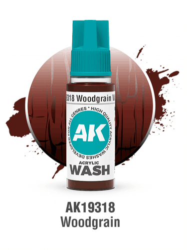 Tónová farba AK Wash (Woodgrain) - motív dreva