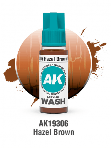 Tónová farba AK Wash (Hazel Brown) - orieškovo hnedá