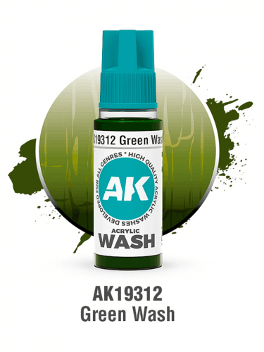 Tónová farba AK Wash (Green) - zelená