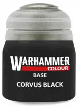 Citadel Base Paint (Corvus Black) - základná farba, čierna