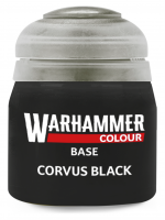 Warhammer Colour Base Paint (Corvus Black) - základná farba, čierna