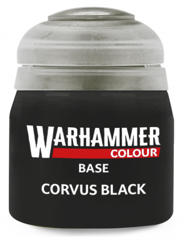 Warhammer Colour Base Paint (Corvus Black) - základná farba, čierna