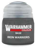 Warhammer Colour Base Paint (Iron Warriors) - základná farba, šedá 