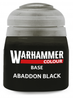 Warhammer Colour Base Paint (Abaddon Black) - základná farba, čierna