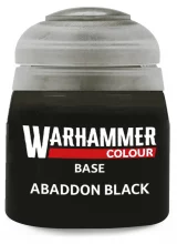 Warhammer Colour Base Paint (Abaddon Black) - základná farba, čierna