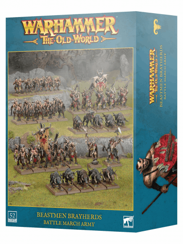 Warhammer The Old World - Beastmen Brayherds - Battle March Army (52 figúrok)