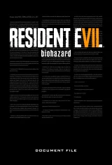 Kniha Resident Evil 7: Biohazard Document File