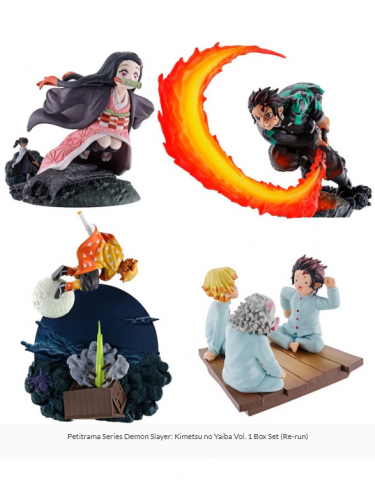 Figúrka Demon Slayer: Kimetsu no Yaiba Petitrama Series Trading Figure (4 figurky)