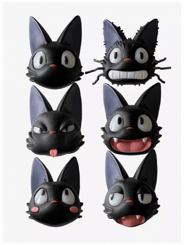 Magnet Ghibli (Kiki's Delivery Service) - Jiji Face Blind Box (náhodný výber)