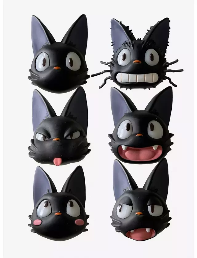 Magnet Ghibli (Kiki's Delivery Service) - Jiji Face Blind Box (náhodný výber) - Magnety