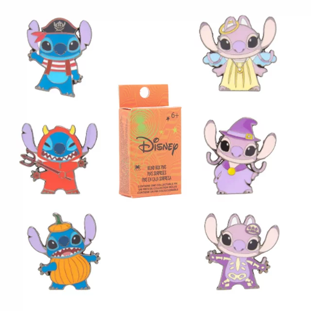 Odznak Disney: Stitch & Angel Halloween - náhodný výber (Funko Loungefly Pins)