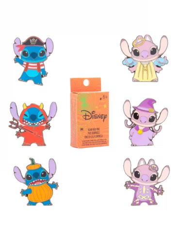 Odznak Disney: Stitch & Angel Halloween - náhodný výber (Funko Loungefly Pins)